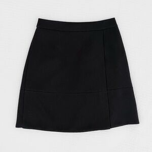 🖤 KSNY Faux Wrap A-Line Skirt in Black 🖤